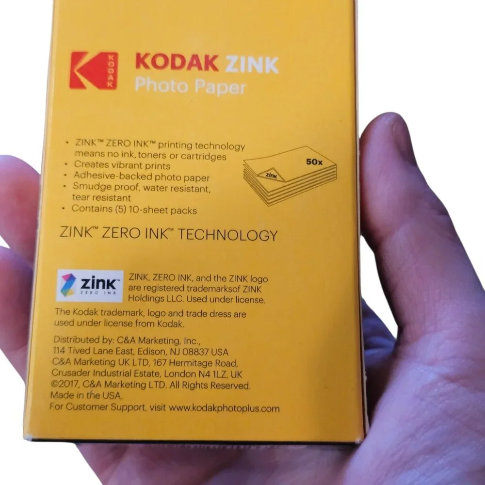Kodak 2ʺ X 3ʺ Premium ZINK Photo Paper 50-Pack Compatible Kodak PRINTOMATIC 3X‎